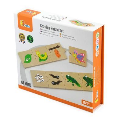Логічний пазл Viga Toys Що з чого виростає 24 ел. (51609) dt_1012 фото