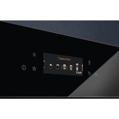 Electrolux Кофемашина встраиваемая, 2,5л, зерно+мол., автомат.капуч, дисплей, сенсорное управл., подсветка, черный KBC85Z фото