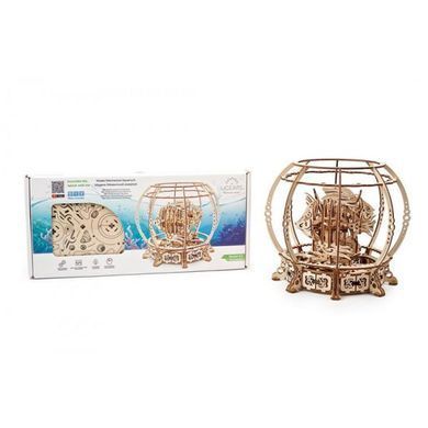 Деревянный механический 3D конструктор Ugears Аквариум (70155) dt_93623 фото