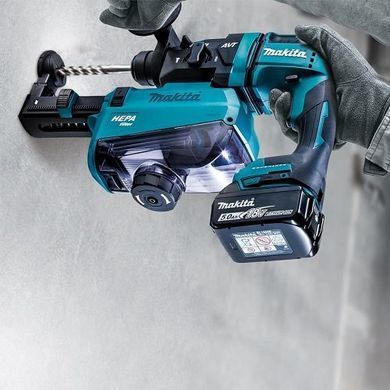 Перфоратор акумуляторний Makita DHR182ZWJ SDS-PLUS LXT з системою видалення пилу (без акумулятора)(DHR182ZWJ) DHR182ZWJ фото