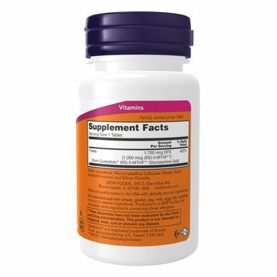 Methyl Folate 1000mcg - 90 tabs Now Foods