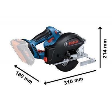 Пила дискова акумуляторна BOSCH GKM 18V-50(06016B8002) 06016B8002 фото