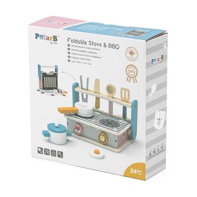 Дитяча плита PolarB з посудом і грилем складана (44032) dt_9097 фото