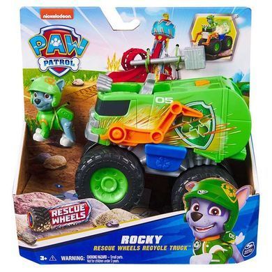 Игровой набор Paw Patrol Мегаколеса Большой спасательный автомобиль-трансформер с Рокки (SM17776/6069331) dt_101288 фото
