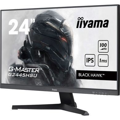 23,8 "16: 9 Game IPS RK Monitor, 1920x1080, 1 мс (MPRT), 100 Гц, адаптивная синхронизация, 1xhdmi 1,4/1xdp 1. IIYAMA G24445HSU-B2 3728847 фото