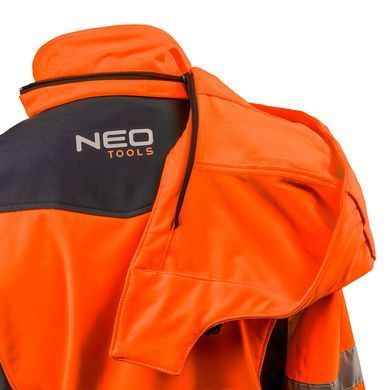 Куртка Neo Tools 81-701 Softshell підвищеної видимості, водо- та вітронепроникна L