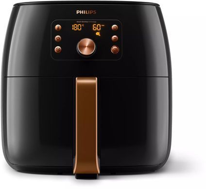 Мультипечь Philips Premium XXl, 2225Вт, чаша-7.3л, сенсорное управл., пластик, черно-золотой. HD9867/90 фото
