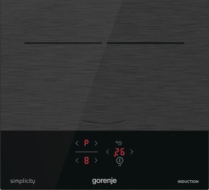 Gorenje Варильна поверхня індукційна, 30см, Доміно, PowerBoost, поєднання конфорок, чорний (374038) GI3201SYBSC фото