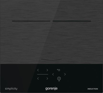 Gorenje Варильна поверхня індукційна, 30см, Доміно, PowerBoost, поєднання конфорок, чорний (374038) GI3201SYBSC фото