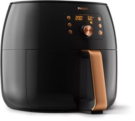 Мультипечь Philips Premium XXl, 2225Вт, чаша-7.3л, сенсорное управл., пластик, черно-золотой. HD9867/90 фото