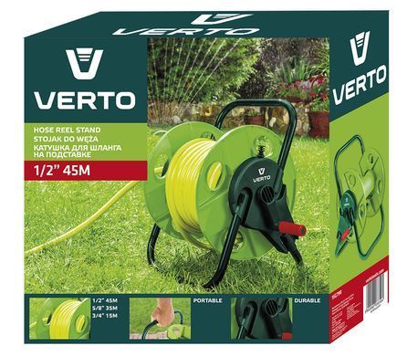 Котушка Verto 15G790, підходить для шлангів діаметром 1/2", 5/8", 3/4". 15G790 фото