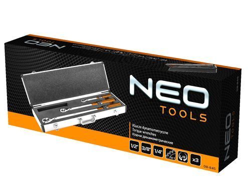 Набор динамометрических ключей Neo Tools 08-845 1/4", 3/8", 1/2" 3 шт. 08-845 фото