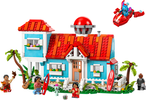 Конструктор LEGO Disney Пляжний будинок Ліло і Стіч 834 деталі (43268)