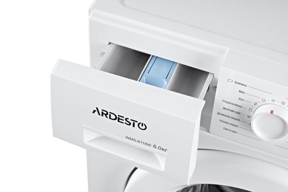ARDESTO Стиральная машина фронтальная, 6кг, 1000, А++, 45см, белый WMS-6118W фото