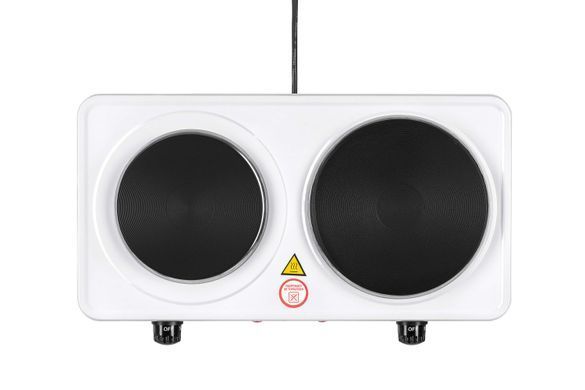 Електроплитка ARDESTO ECS-J225W - 2 конфорки горизонт. 2500 Вт / біла (349932) ECS-J225W фото