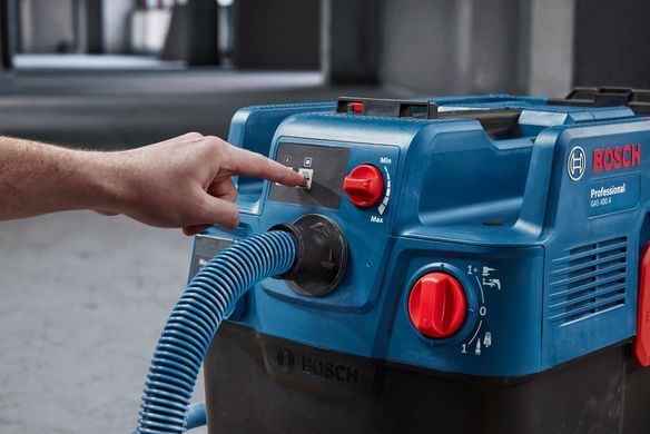 Bosch Пилосос професійний GAS 400 A, 1200Вт, 240мБар, контейнер 40л, 14кг (378565) 0.601.9M0.020 фото