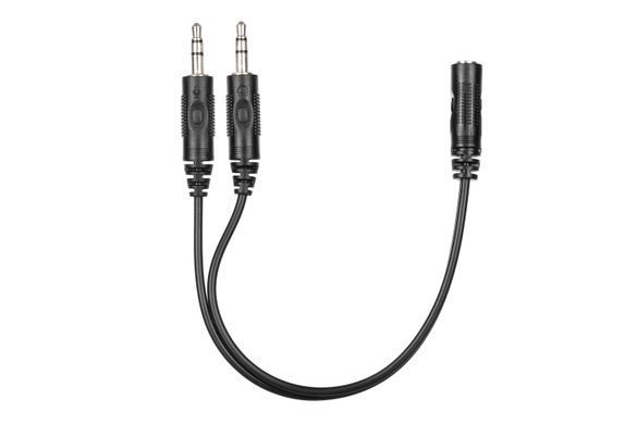 Гарнітура ПК моно On-ear 2E CH12 mini-jack, omni-mic, 1.2м, чорний (337806) 2E-CH12MJ фото