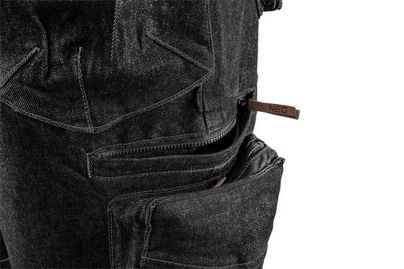 Рабочие джинсовые шорты NEO 81-273 DENIM BLACK XS