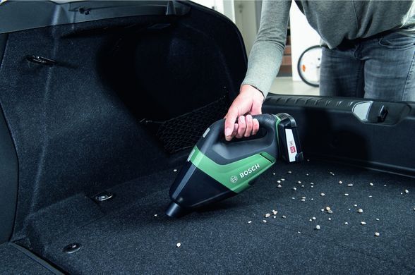 Пилосос професійний акумуляторний Bosch UniversalVac 18, 18В, акб 1х2.5Ач, 9кПа, контейнер 0.5л, 1.3кг 0.603.3B9.103 фото