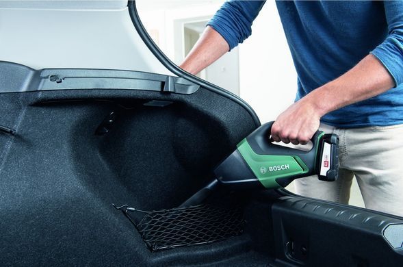 Пилосос професійний акумуляторний Bosch UniversalVac 18, 18В, акб 1х2.5Ач, 9кПа, контейнер 0.5л, 1.3кг 0.603.3B9.103 фото
