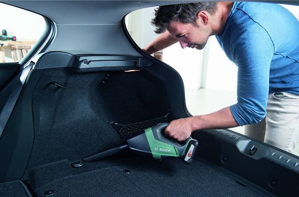 Пилосос професійний акумуляторний Bosch UniversalVac 18, 18В, акб 1х2.5Ач, 9кПа, контейнер 0.5л, 1.3кг 0.603.3B9.103 фото