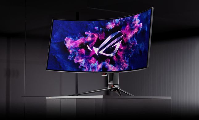 ASUS Монітор 39" ROG Swift PG39WCDM 2xHDMI, DP, USB-C, 4xUSB, Audio, OLED, 3440x1440, 21:9, 240Hz, 0.03ms, DCI-P3 99%, CURVED, AdaptiveSync, HAS, HDR400 (382586) 90LM09R0-B01170 фото