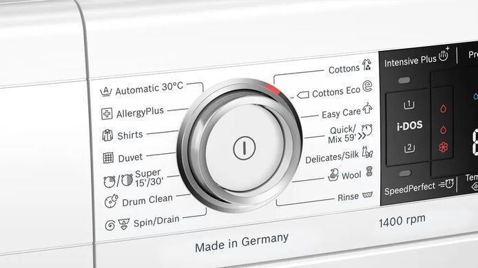 Пральна машина Bosch фронтальна, 9кг, 1400, A+++, 60см, дисплей, білий WAV28K90ME фото