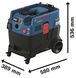 Bosch Пилосос професійний GAS 400 A, 1200Вт, 240мБар, контейнер 40л, 14кг (378565) 0.601.9M0.020