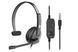 Гарнітура ПК моно On-ear 2E CH12 mini-jack, omni-mic, 1.2м, чорний (337806) 2E-CH12MJ