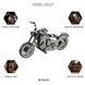 Колекційна модель-конструктор Metal Time Harley Davidson Roadway Fantasy Мотоцикл механічний (MT012) dt_96314