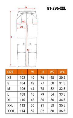 Брюки рабочие NEO TOOLS 81-296-1 Mix&Match, эластичные с усилением Cordura и карманами XXL