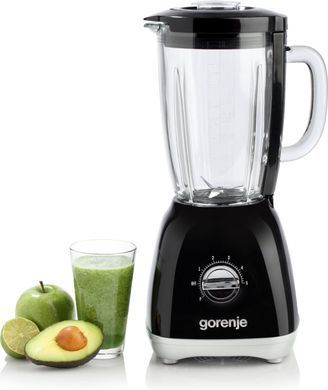 Блендер стаціонарний Gorenje 800Вт, чаша-1800мл, скло, чорний (380927) B800RLBK фото