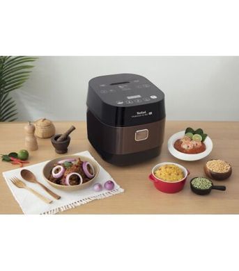 Мультиварка Tefal MultiCook&Stir, 1200Вт, чаша-5л, электронное управл., пластик, черно-бронзовый RK905A34 фото