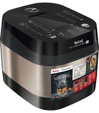 Мультиварка Tefal MultiCook&Stir, 1200Вт, чаша-5л, электронное управл., пластик, черно-бронзовый RK905A34 фото