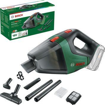Профессиональный пылесос аккумуляторный Bosch UniversalVac 18, 18В, 9кПа, контейнер 0.5л, 1.3кг без АКБ и ЗП 0.603.3B9.102 фото