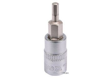 Головка торцева YATO квадрат 1/4". HEX M3, L= 37 мм