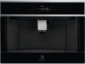 Electrolux Кавомашина вбудована, 2,5л, зерно+мелена, автомат.капуч, дисплей, сернор.керування, підсвітка, чорний (378522) EBC85X фото