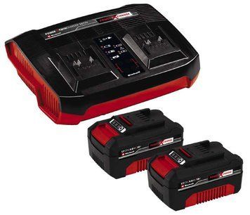 Einhell Набір акумуляторів + зарядний пристрій 18V 2x4.0Ah Twincharger Kit, PXC (364499)