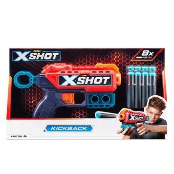 Швидкострільний бластер X-Shot Red Excel Kickback 8 патронів (36184R) dt_23488 фото