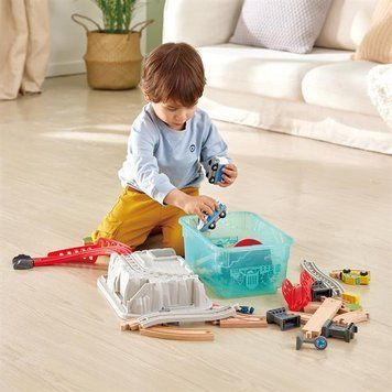 Игрушечная железная дорога Hape в контейнере Город 48 эл. (E3771) dt_14985 фото