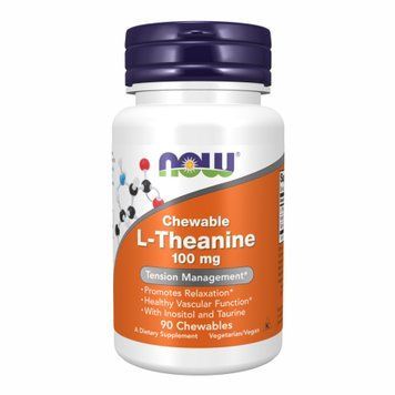 Теанін NOW Foods (L-Theanine) 100 мг 90 таблеток