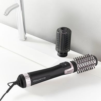 Rowenta Фен-щетка Activ' Dry&Style, 1000Вт, 3 режима, иониз-я, хол. обдув, оборот. насадок, керамика, черный CF9550F0 фото