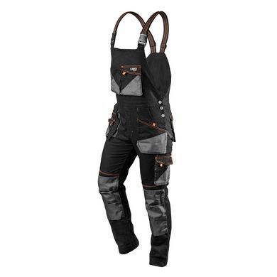 Рабочий полукомбинезон Neo Tools HD Slim 81-248 с усиленными швами и карманами для инструментов XS