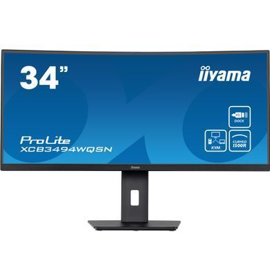 34 "21: 9 Важный монитор VA, 3440x1440, 120 Гц, 0,4 мс, FreeSync, 1xhdmi/1xdp/1xusb Тип C (до 6 iiyama xcb3494444wqsn-b5 3702582 фото