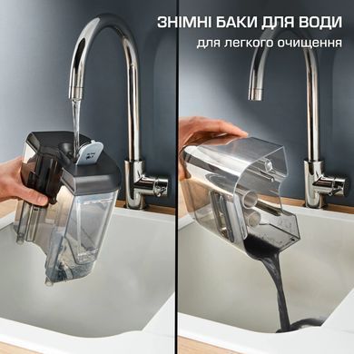 Пылесос Rowenta моющий Clean It, 1700Вт, конт пыль -1,5л, вода -2,3л, 4 насадки, черный IN5020F0 фото
