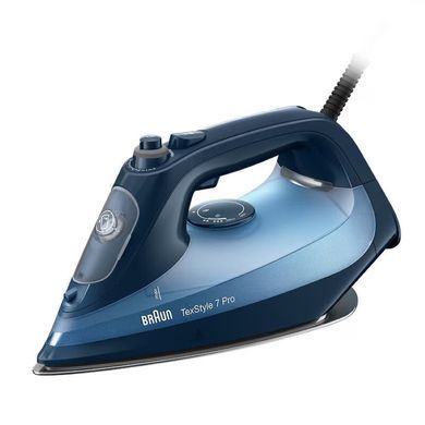 Braun Праска TexStyle 7, 3000Вт, 300мл, паровий удар -225гр, нерж. сталь, синій (376409) SI7160BL фото