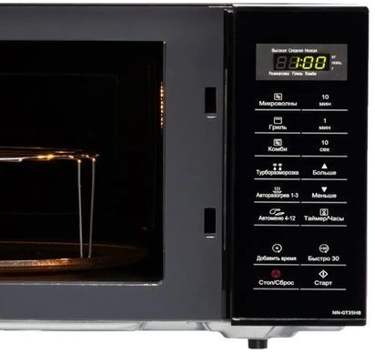 Panasonic Мікрохвильова піч, 20л, 800Вт, дисплей, чорний (361438) NN-GT35HBZPE фото