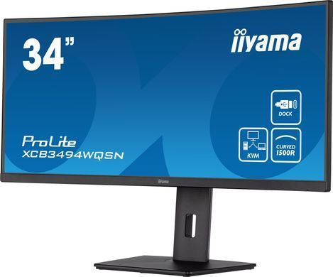 34 "21: 9 Важный монитор VA, 3440x1440, 120 Гц, 0,4 мс, FreeSync, 1xhdmi/1xdp/1xusb Тип C (до 6 iiyama xcb3494444wqsn-b5 3702582 фото