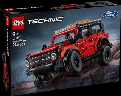 Конструктор LEGO Technic Позашляховик Ford Bronco SUV 943 деталі (42213)