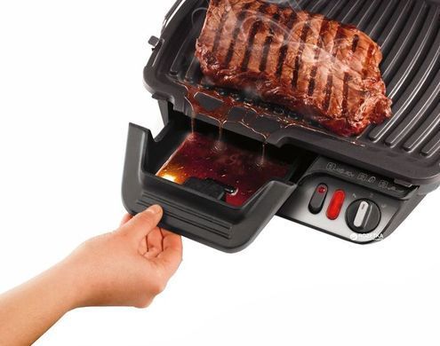 Tefal Гриль прижимний HealthGrill Comfort 2000Вт, темп. режимів-3, з`ємні пластини, метал (361937) GC306012 фото
